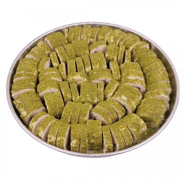 Dilimlenmiş Fıstıklı Çikolatalı Helva 