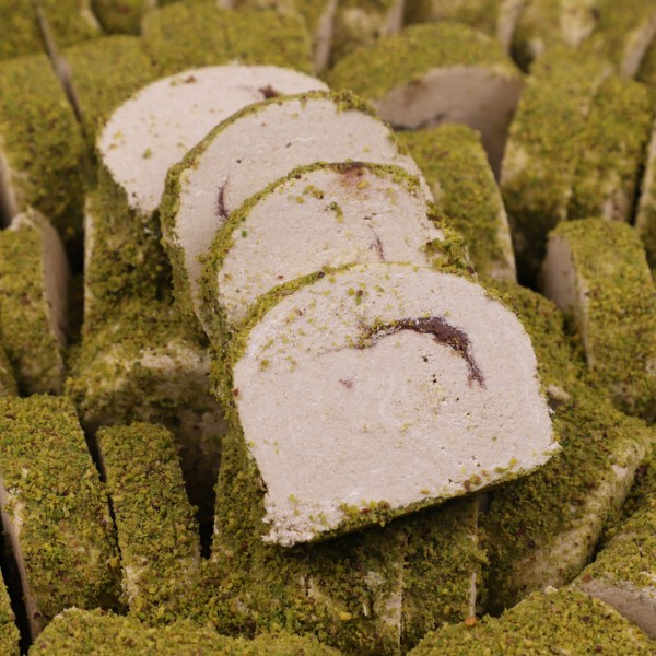 Dilimlenmiş Fıstıklı Çikolatalı Helva 